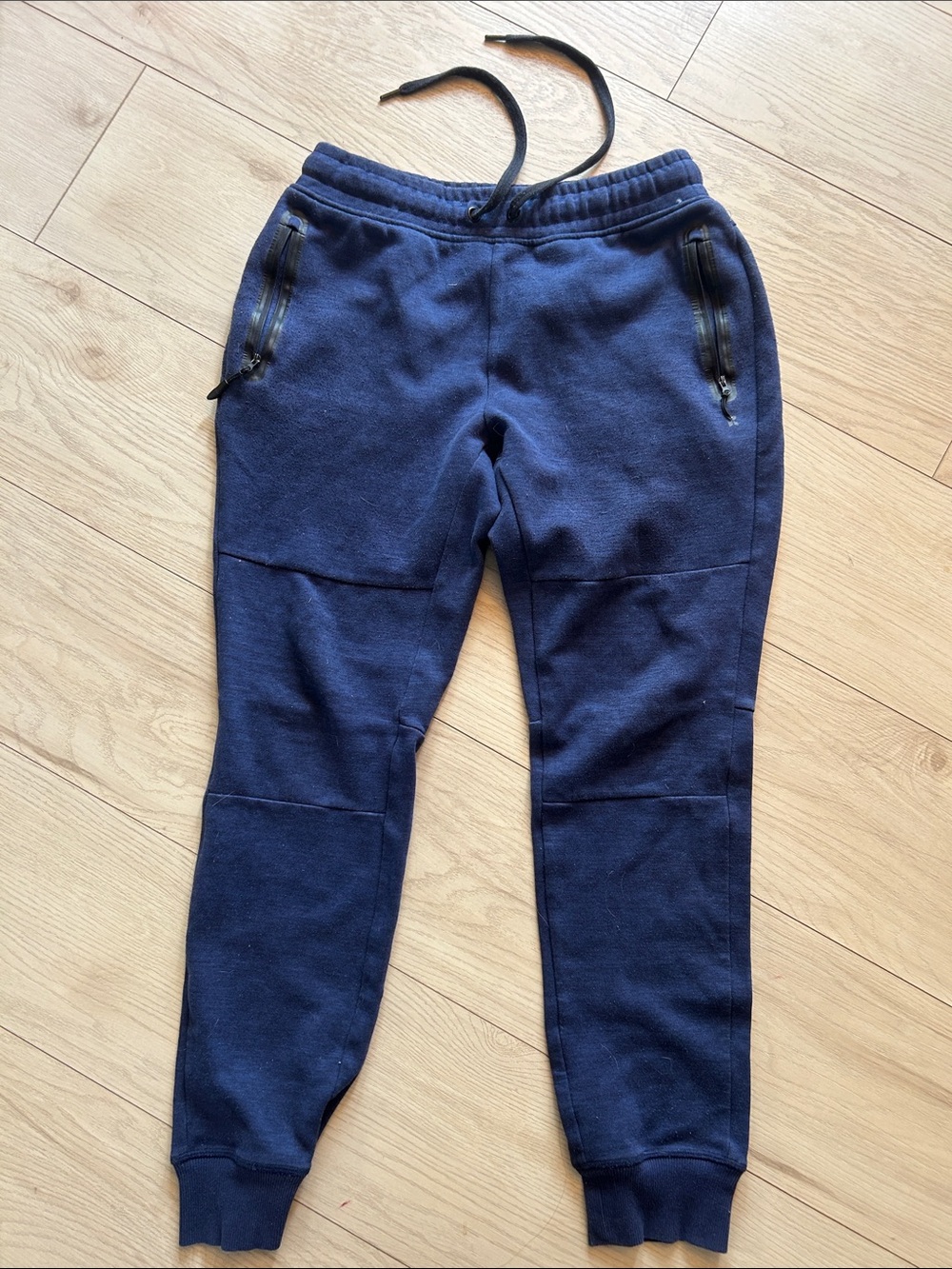 Kyodan Navy Blue Men's Jogger Sweatpants with Zipper Pockets